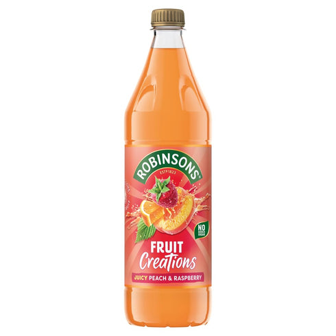 Robinsons Fruit Creations Peach & Raspberry Squash, 1L