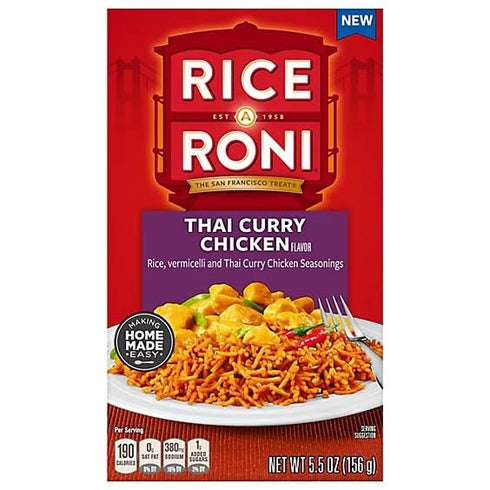 Generic Thai Curry Chicken Rice Mix 5.5 oz boxes (Pack of 6)