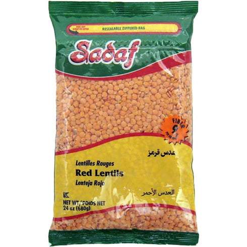 Sadaf Red Lentils - Domestic Red Lentils for Cooking & Food Flavoring