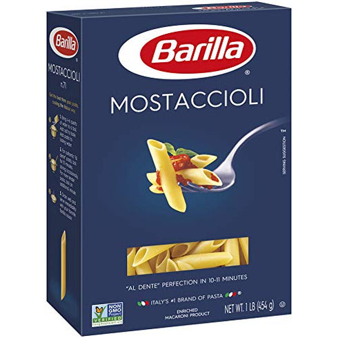 Barilla 16 Pasta, Mostaccioli Pasta, Ounce