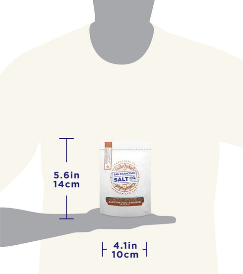 Alderwood Smoked Sea Salt, 5 oz Pouch, San Francisco Salt Company
