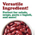 14 oz (Pack 4) Food to Live Organic Italian Red Kidney Beans, of Unsalted, Non-GMO, Vegan. Ready to Eat. Perfect