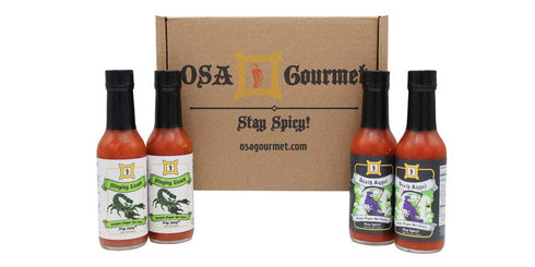 Stinging Lizard Scorpion Pepper Hot Sauce and Death Angel Reaper Pepper Hot