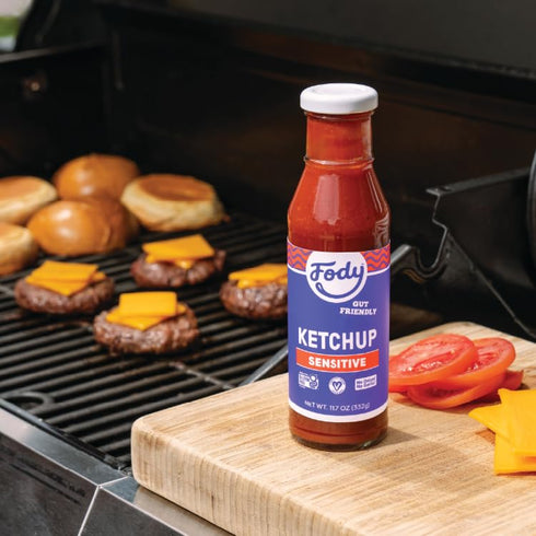 11.7 Oz (Pack 2), Fody Foods Original Tomato Ketchup, of Garlic and Onion Free, Low FODMAP Certified, Gut & IBS