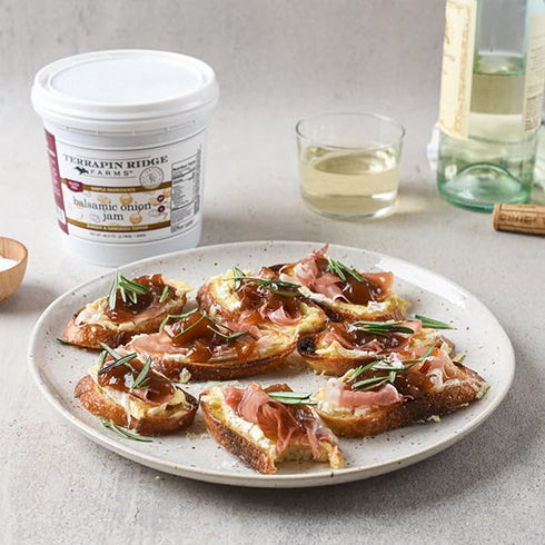 44.5 Terrapin Ridge Farms Balsamic Onion Jam, Rich Caramelized Flavor, Vegan & Gluten Free Ounce Tub
