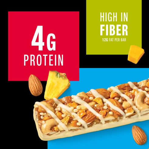 4g 6 Count KIND Healthy Snacks Bars, Mango Pineapple Nut, Gluten Free, High Fiber Snacks, Protein