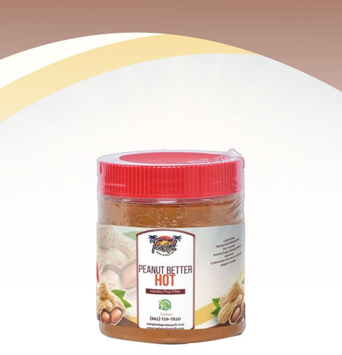 Generic 16 OZ Tash (Gou Karayib) Hot Peanut Butter - Manba Peyi Pike, | Authentic Caribbean Spread with Bold, Spicy