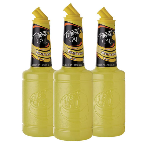 Finest Call Premium Sweet & Sour Drink Mix, 1 Liter Bottle (33.8