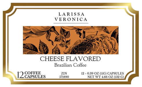 Larissa Veronica (12 571890) 3 Pack Cheese Flavored Brazilian Coffee (Single Serve K-Cup Pods) (Gourmet, Naturally