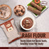 (4 LB) Aiva Finger Millet Flour | Ragi Flour Stone-Ground Whole Grain Flour for Baking, Cooking, and Traditional