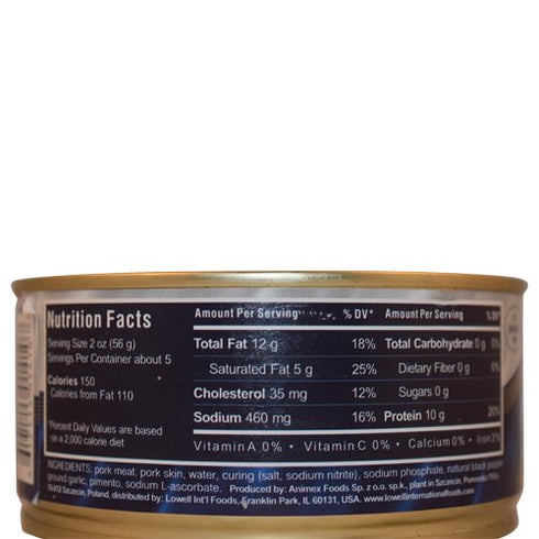 Krakus 10.5 oz Traditional Polish Seasoned, Cured Minced Pork & Skin