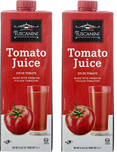 Tuscanini Premium Italian Tomato Juice 33.8oz (2 pack) | Not From Concentrate