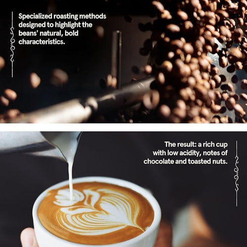 (2lb) BROOKLYN COFFEE Whole Bean, French Dark Roast Silky Smooth, Bold, Balanced - Fresh Bulk Coffee Beans Roasted