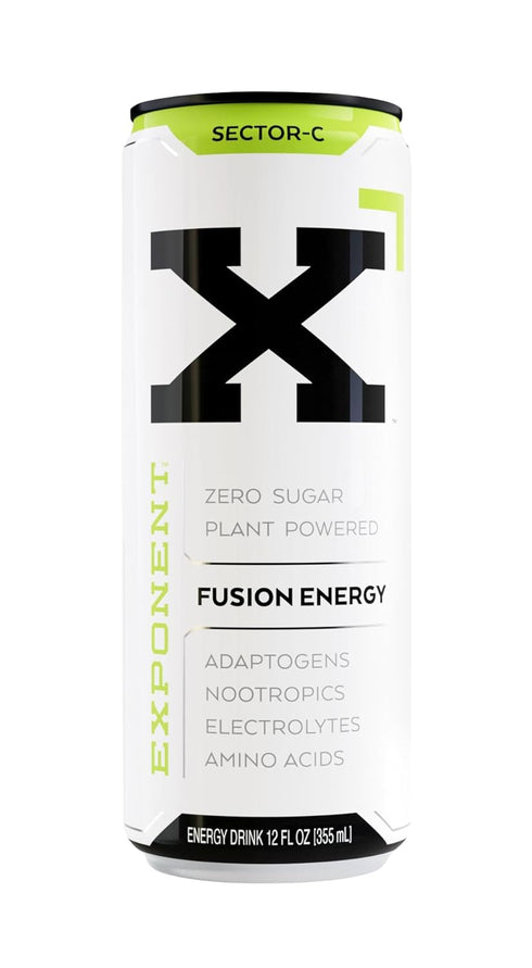 Pack 12, 355mL 15 Exponent Sector-C Fusion Energy Drink | of Cans | Light & Crisp Citrus Blend | Zero Sugar & Sucralose
