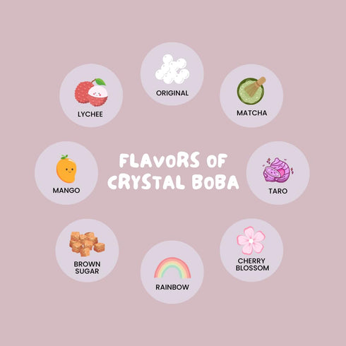 Rainbow Crystal Boba by Bossen - Perfect for Beverages