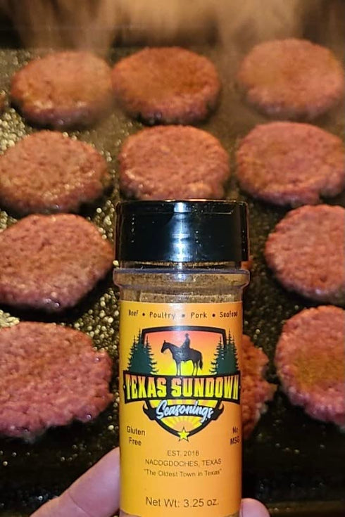 Texas Sundown Seasoning, All Purpose, All Natural, No Sugar, Steak, Meat, Vegetable Seasoning, Marinade, Dry Rub, No