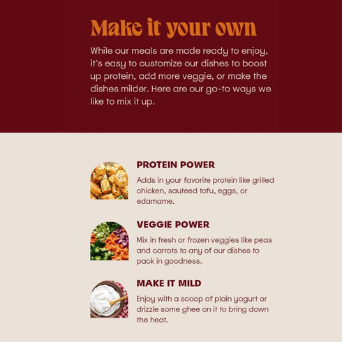 Pack 8 5 The Cumin Club Variety | Authentic Indian Meals | Ready in Minutes, Just Add Water | All-Natural, No