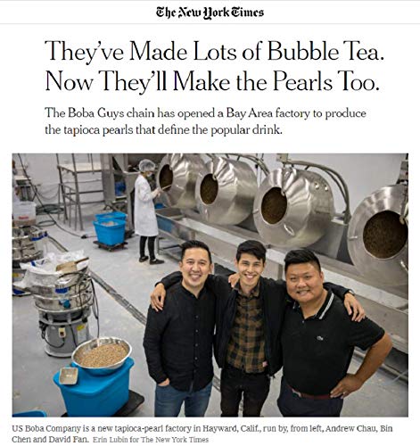 1 (Pack 3) US Boba Co Unsweetened Tapioca Pearl, Easy to Cook, Tapioca Boba Balls for Tea Milk, Coffee & Dessert