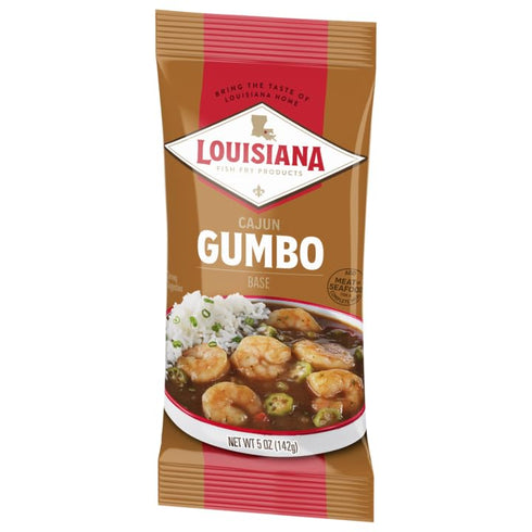 Louisiana Base Gumbo, 5 Ounce (Pack of 5), Authentic Delicious Gumbo, Just Add Your Choice of Meat