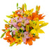 KaBloom - 10 Rainbow Lilies Without Vase - Fresh Flowers for Birthday,