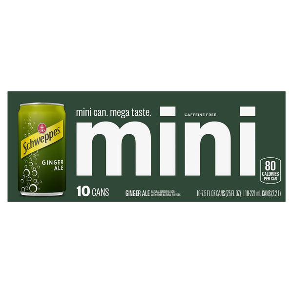 Schweppes , Mini Ginger Ale 12 Pack, 75 Fl Oz