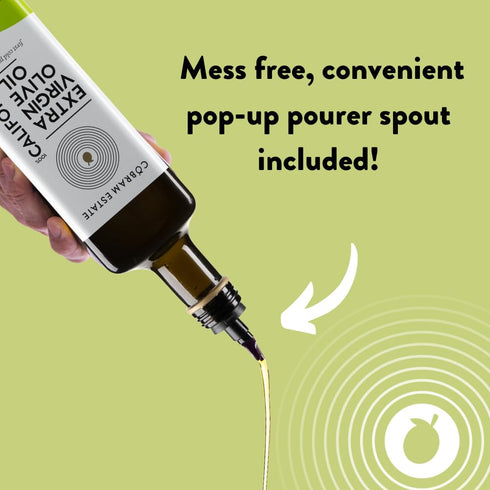 100% 750ml 750 ml (Pack 1)) Cobram Estate Mild California Extra Virgin Olive Oil, First Cold Pressed, Non-GMO, Keto