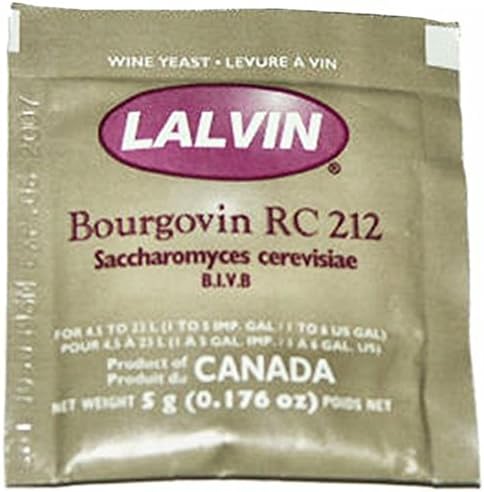 Lalvin 10x 212 5g 4.5L-23L RC Yeast Red Wine Homebrew Wine Making Pinot Noir