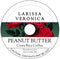 Larissa Veronica Peanut Butter Costa Rica Coffee (Single Serve K-Cup Pods) (Gourmet, Naturally Flavored,
