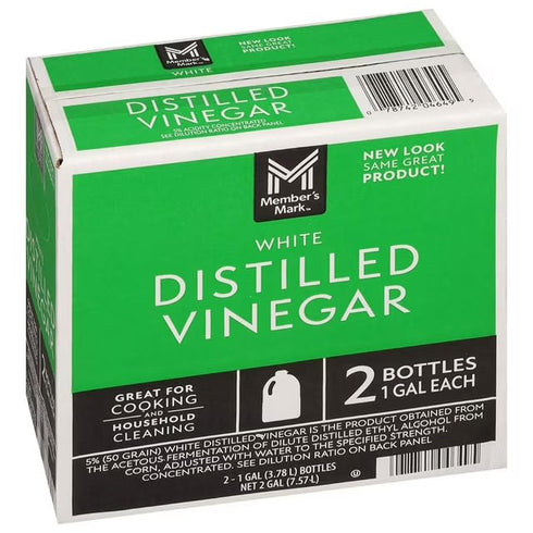 MEMBERS MARK 2 Pack Distilled White Vinegar Jug, Total 2 gal