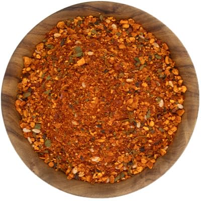 Shichimi Togarashi - Spicy with Hints of Citrus and Pepper - Japanese Spice - Used on Ramen, Sushi, Pork Dishes, Soups and Marinades - Non-GMO, Gluten Free, Paleo and Vegan - 8 Ounce Bottle