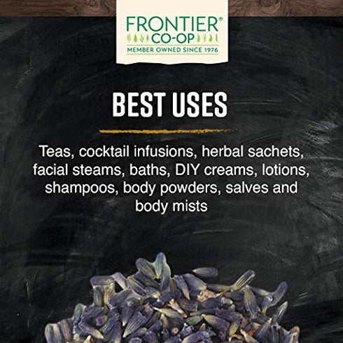 2.72 oz (77 Frontier Co-op Organic Lavender Flowers, g)