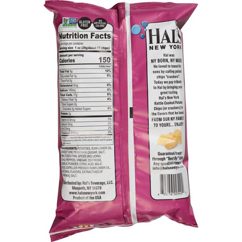 Hal's New York Pack, 10 2 Oz (Pack 10) Kettle Cooked Potato Chips and Popcorn, Variety Flavors