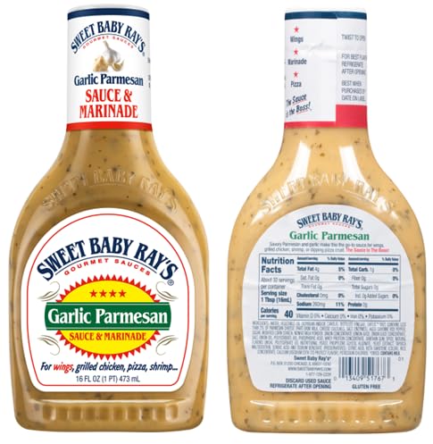 Generic Gluten Free Garlic Parmesan Sauce (2 Bottles, 1 pound each)