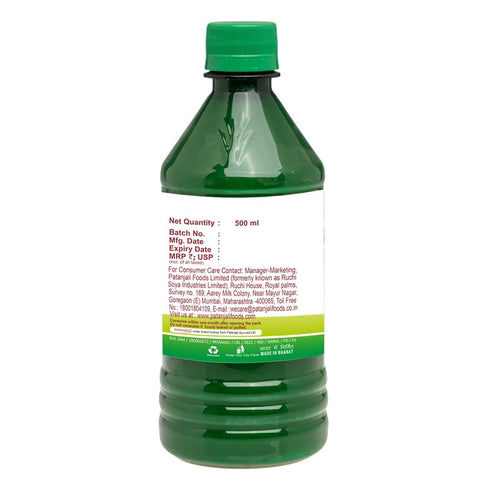 Amla-Aloevera 500ml 16.90 oz (Pack 2) Patanjali Juice with Wheatgrass Juice / fl
