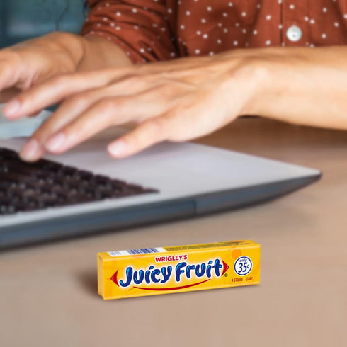 Juicy Fruit Gum Pack, 5 (Pack 40) JUICY FRUIT Original Bubble Gum Chewing Gum Bulk Stick