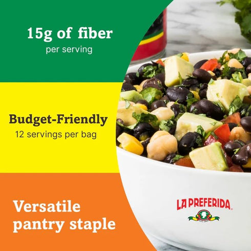 16 OZ (Pack 6) La Preferida Black Beans, Dry