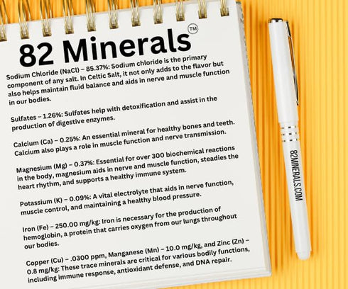 82 4oz Minerals French Grey Sea Salt | Premium Hand-Harvested Sel Gris | Fine Mineral & Electrolyte Finishing Salt
