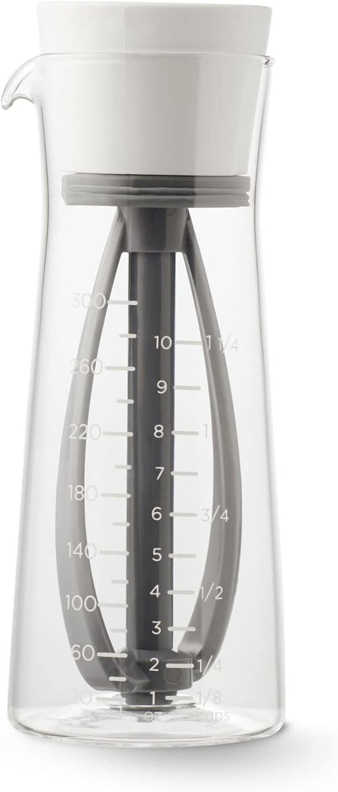 Chef'n Salad Dressing Mixer, Baking White/Vintage Indigo