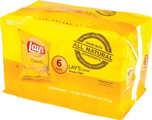 Lay's Classic Potato Chips 6 Bags