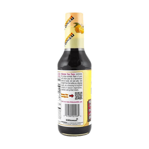 10 Oz Kikkoman Yuzu Ponzu Sauce, Citrus Seasoned Dressing & Sauce, Fl
