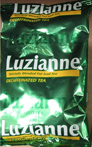 Luzianne Decaf Open Brew Tea Bags with Filters, 4oz Bags (Pack of