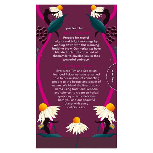 Set 80 (20ct Pack 4) Pukka Night Time Berry Organic Herbal Tea, Soothing Infusion With Chamomile, Lavender