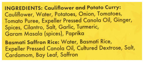 Caf Spice 16 OZ Cafe Spice Cauliflower & Potato Combo Meal
