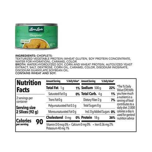(13 oz.) (Pack 3) Loma Linda - Plant-Based - Choplets