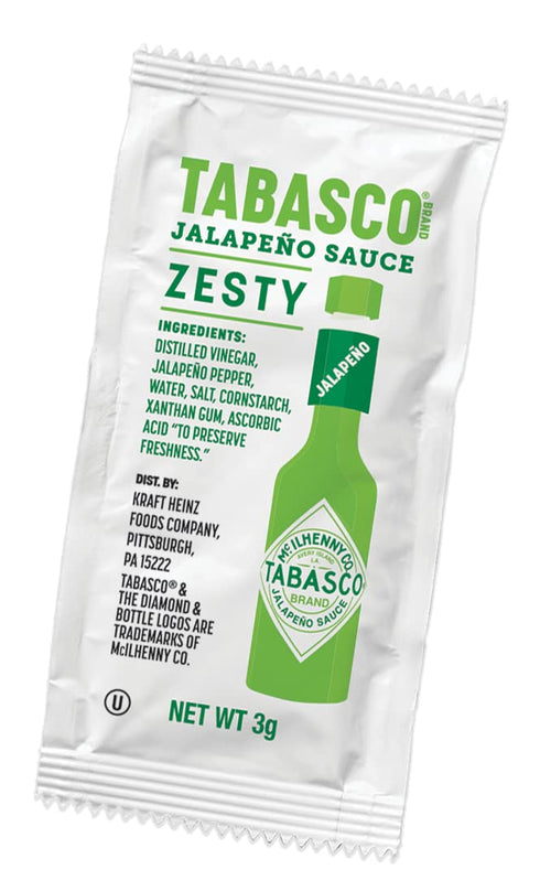 Packet, 200 Count (Pack 1) TABASCO Brand Green Jalapeo Pepper Sauce Single Serve
