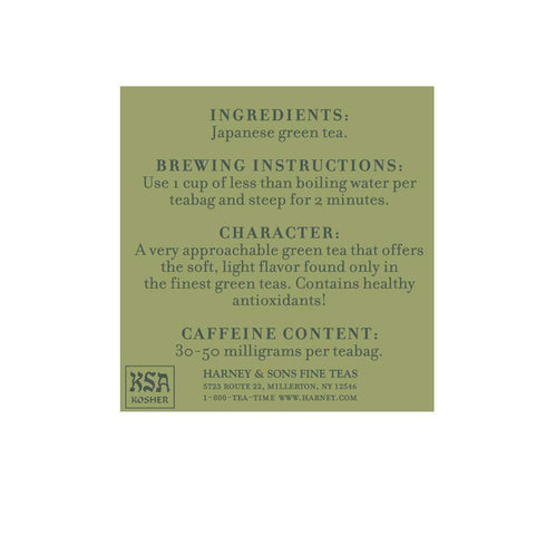 50 Harney & Sons Japanese Sencha Green Tea, Tea Bags