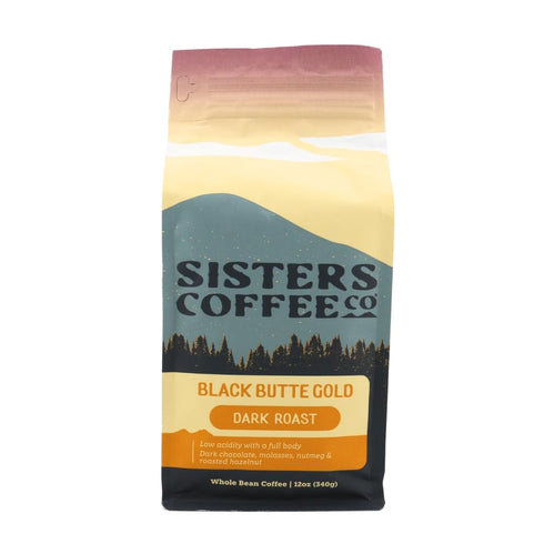 Sisters Coffee Company , Black Butte Gold - Whole Bean Coffee - Dark Roast -