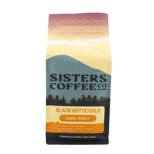Sisters Coffee Company , Black Butte Gold - Whole Bean Coffee - Dark Roast -