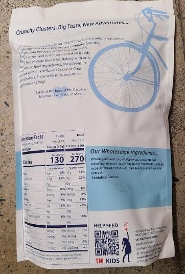 Blue Bike 20 Granola Ancient Grains and Coconut Chia Clusters - Ounces