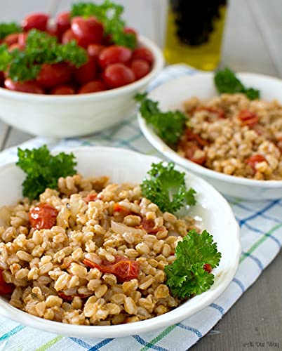 (10LB) Organic Italian Pearled Farro - Imported, Raw, Non-GMO, Vegan, Bulk, Protein, Fiber Rich
